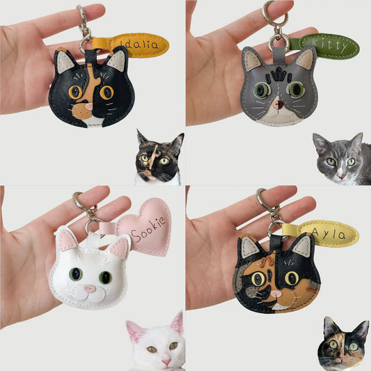 Custom Handmade Leather Pet Charm