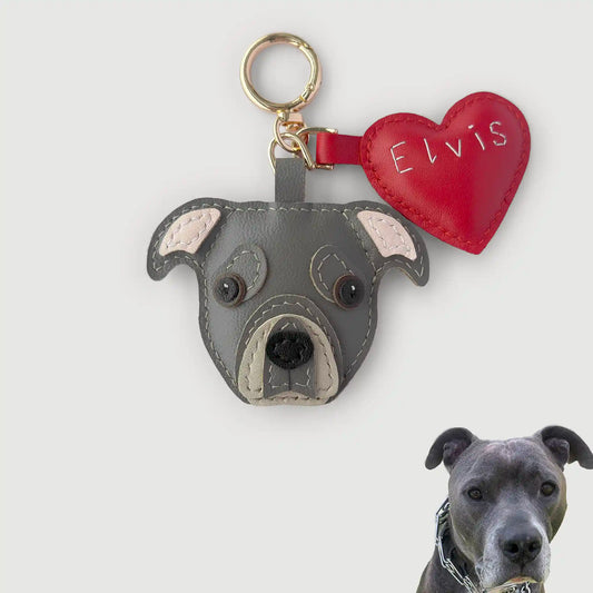 Custom Handmade Leather Pet Charm