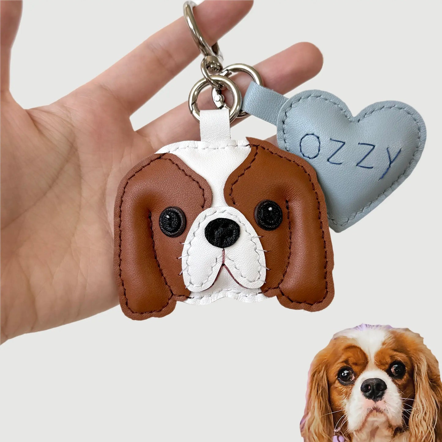 Custom Handmade Leather Pet Charm