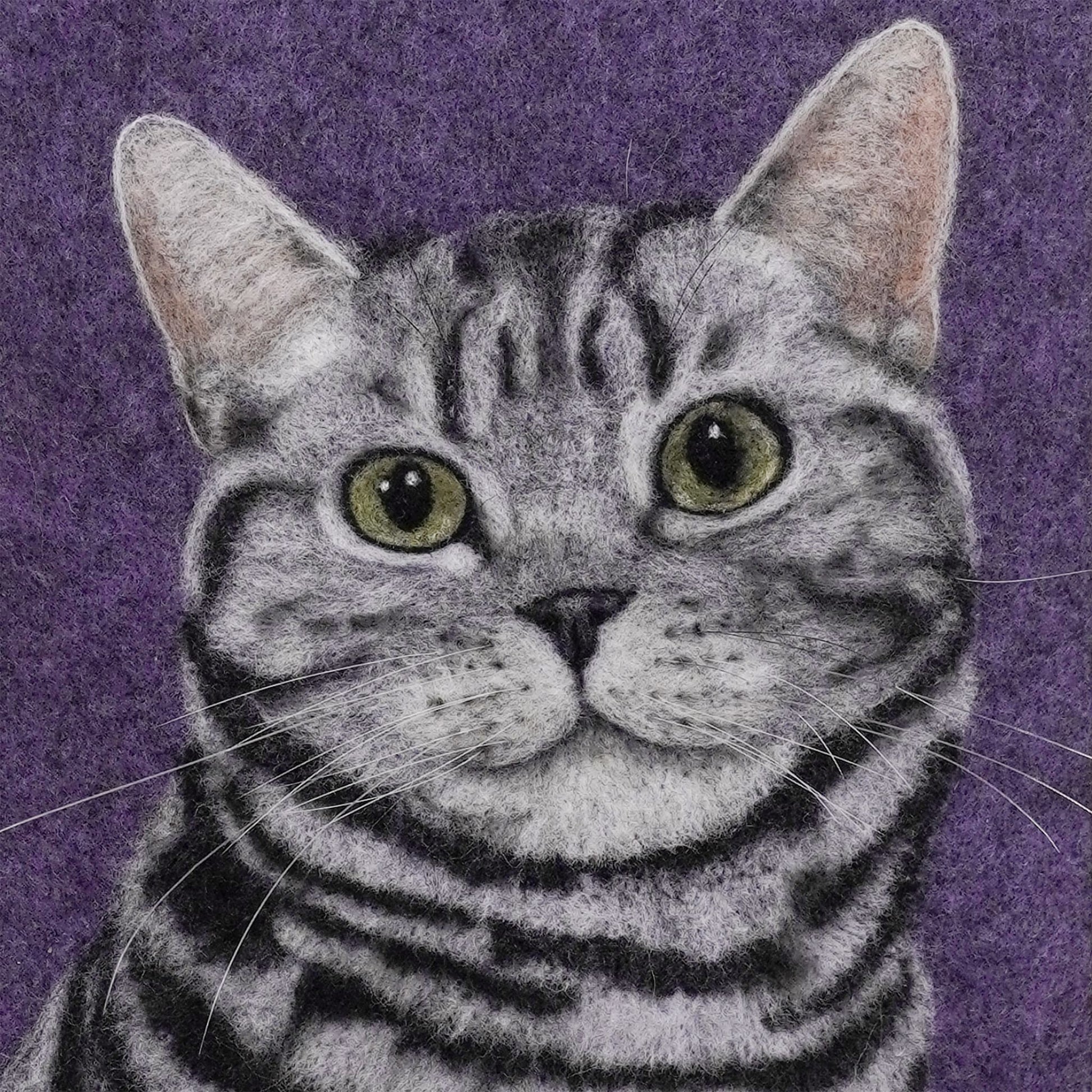 Custom Handmade Wool Felt Pet Portrait – Full or Upper Body - Waggy Waggy