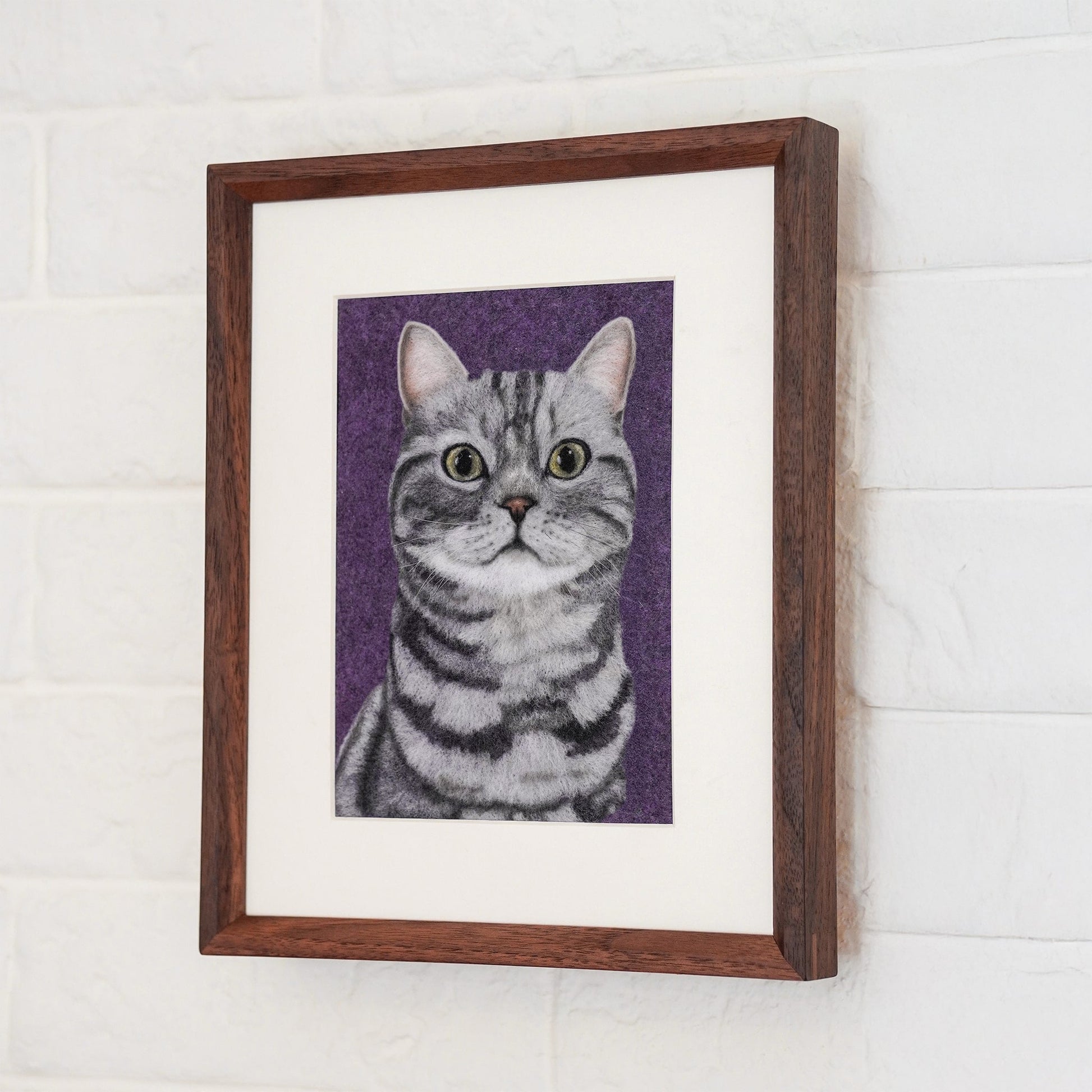 Custom Handmade Wool Felt Pet Portrait – Full or Upper Body - Waggy Waggy
