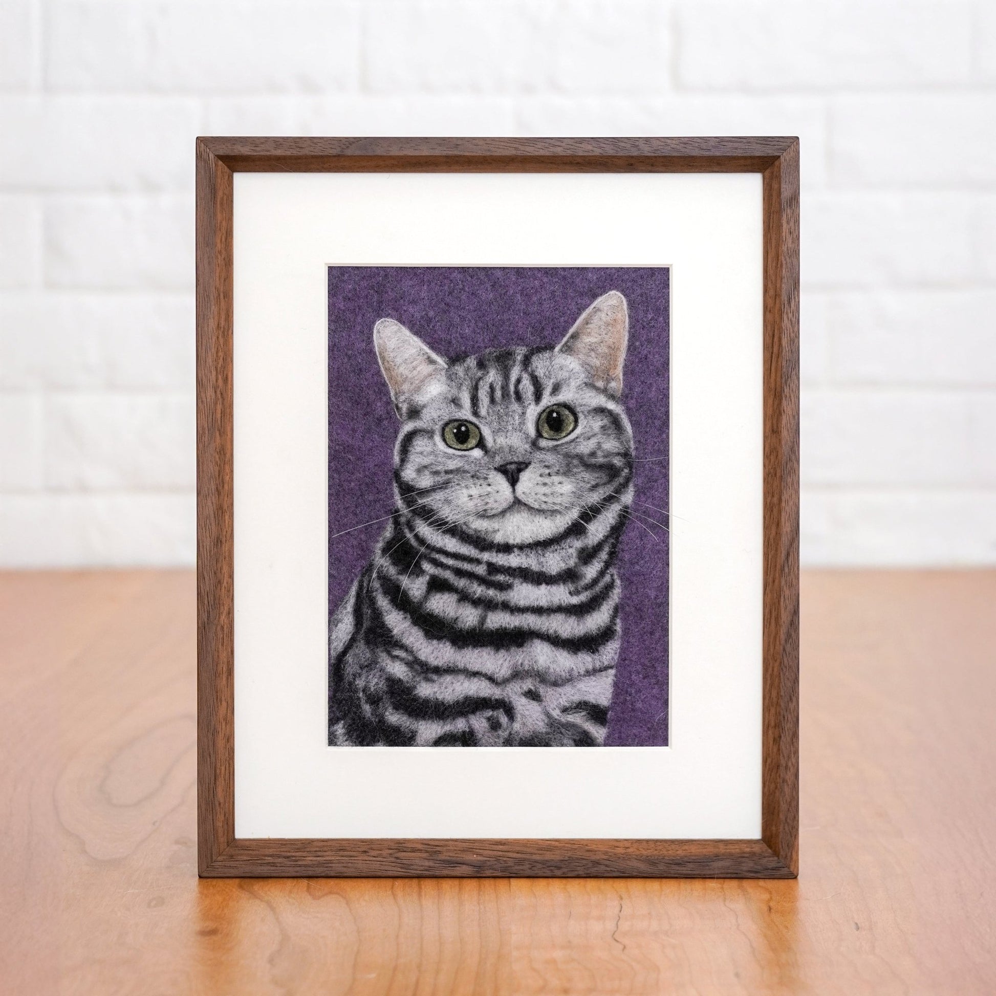Custom Handmade Wool Felt Pet Portrait – Full or Upper Body - Waggy Waggy