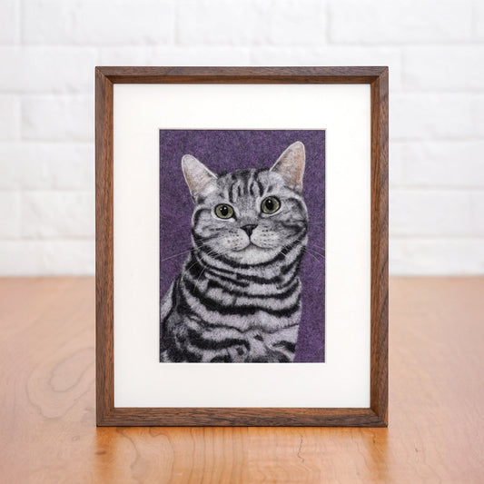 Custom Handmade Wool Felt Pet Portrait – Full or Upper Body - Waggy Waggy