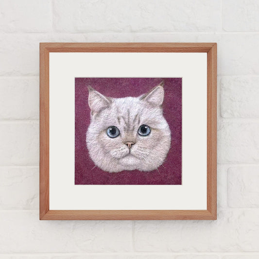 Custom Handmade Wool Felt Pet Portrait – Pet Face - Waggy Waggy