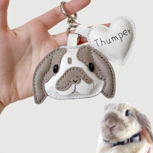Custom Handmade Leather Pet Charm - Waggy Waggy