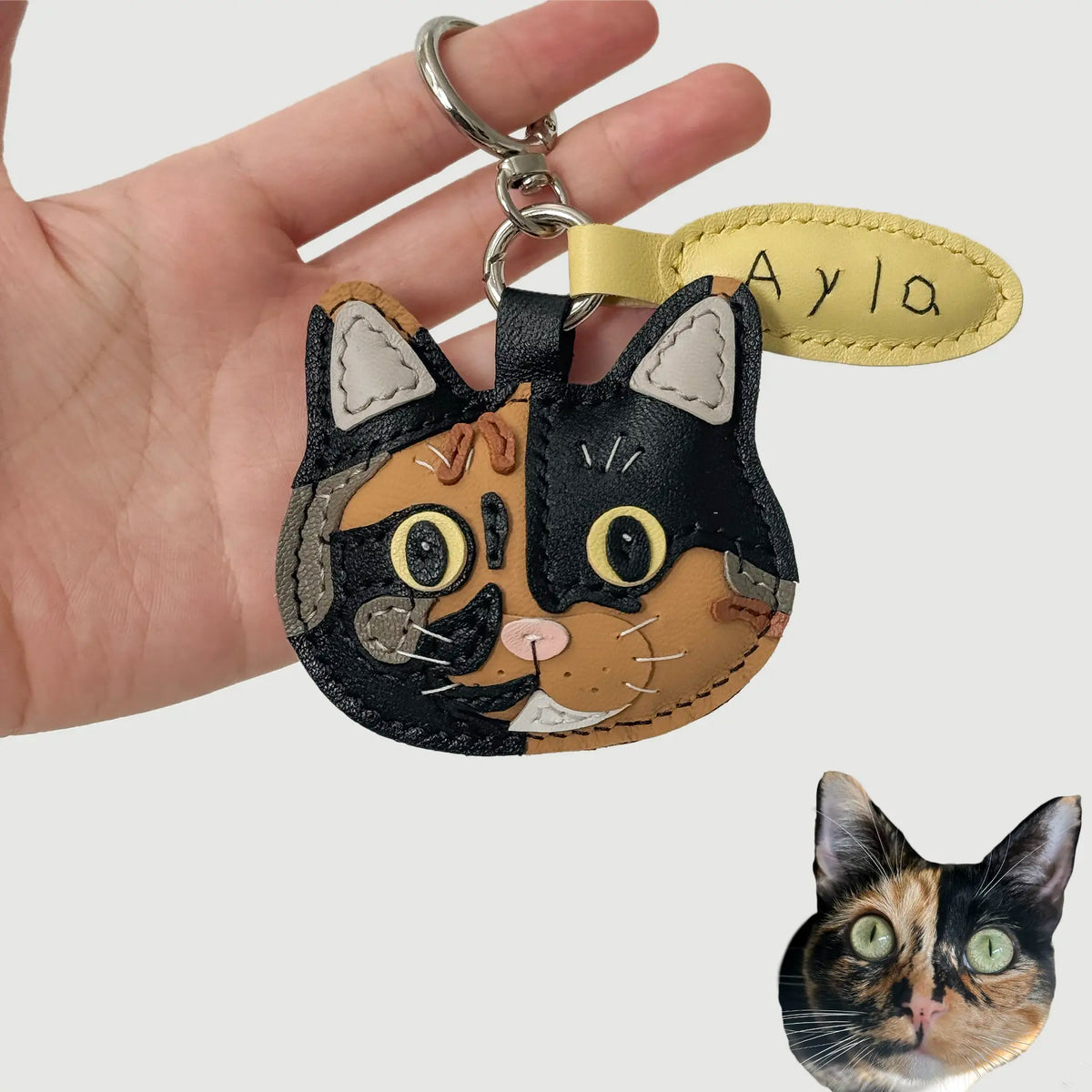 Custom Handmade Leather Pet Charm - Waggy Waggy