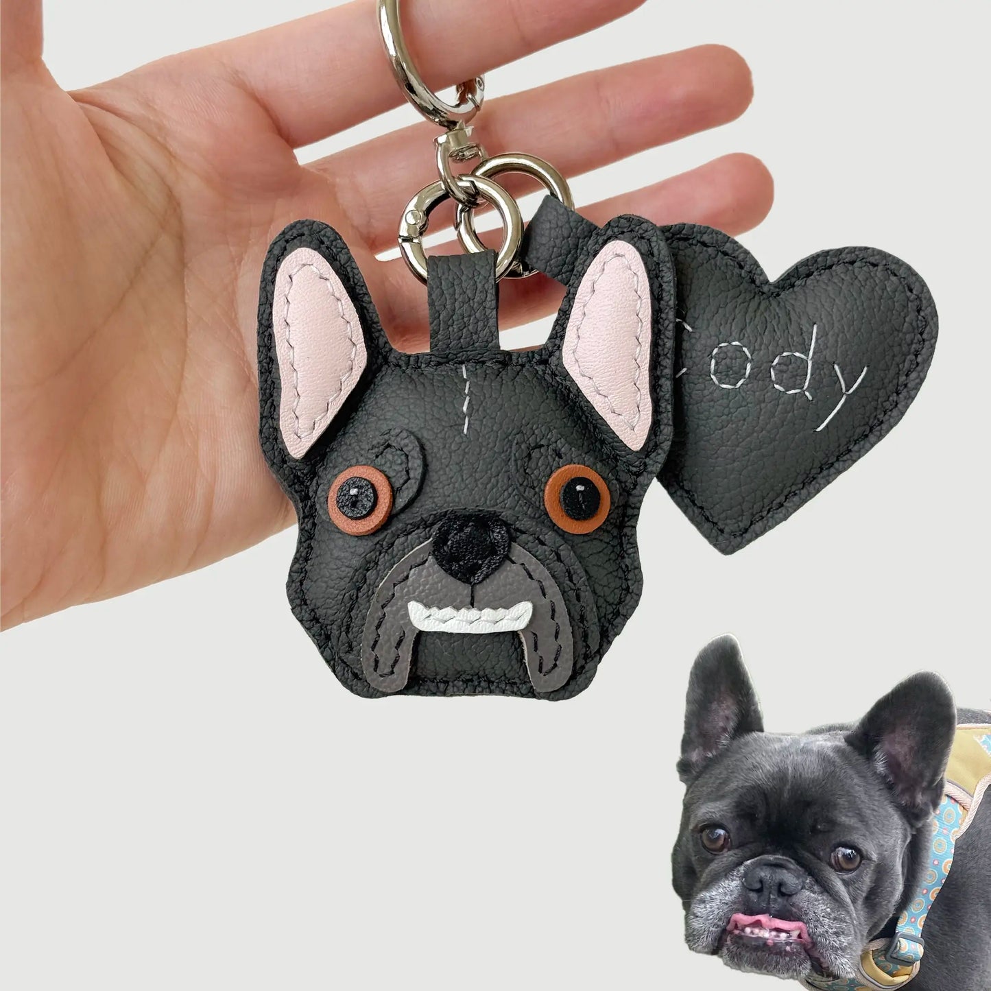 Custom Handmade Leather Pet Charm