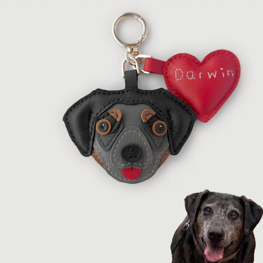 Custom Handmade Leather Pet Charm