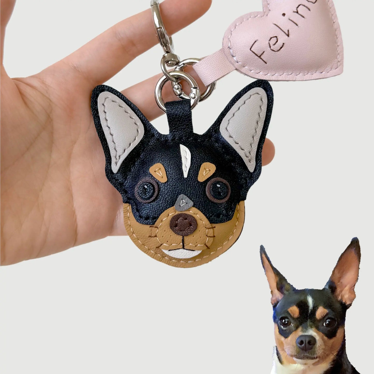 Custom Handmade Leather Pet Charm