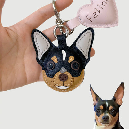 Custom Handmade Leather Pet Charm