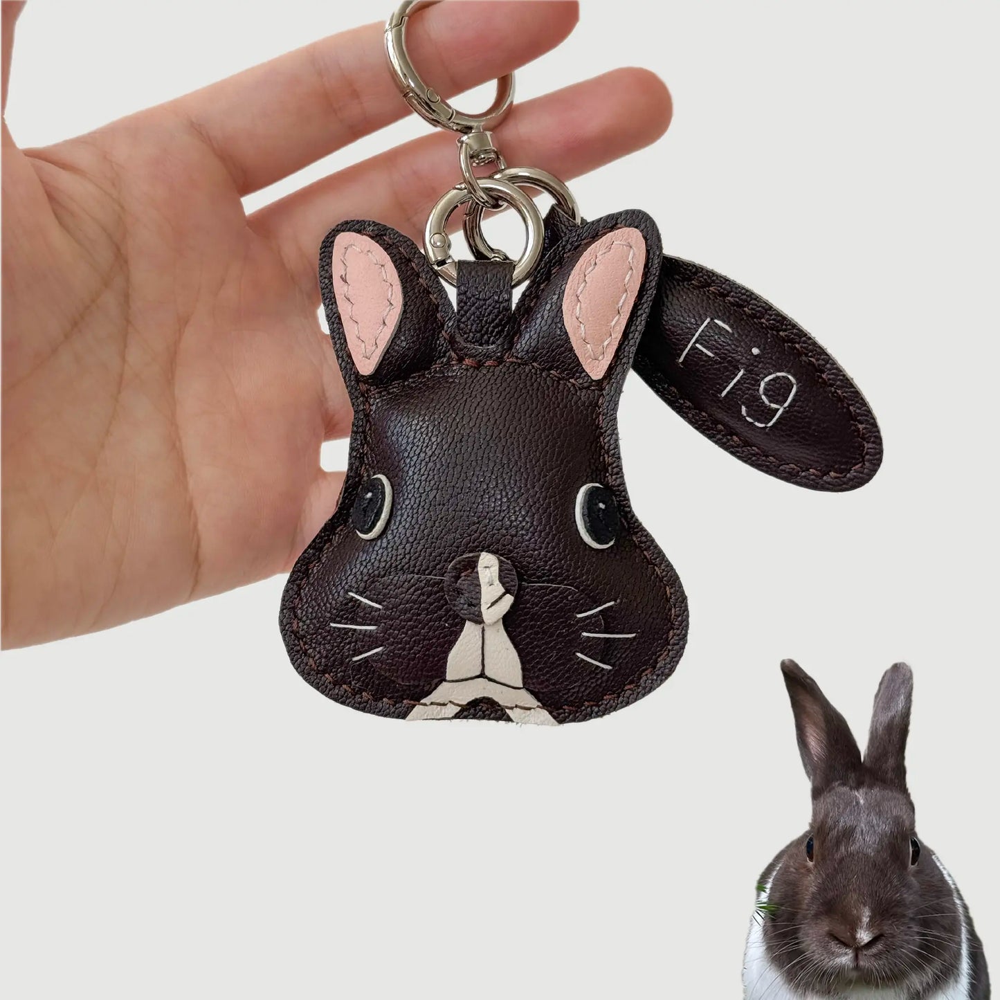 Custom Handmade Leather Pet Charm