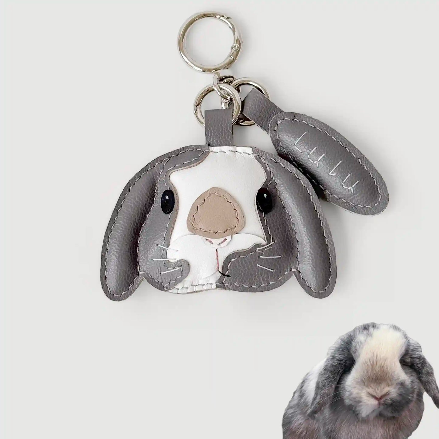 Custom Handmade Leather Pet Charm - Waggy Waggy