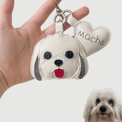 Custom Handmade Leather Pet Charm