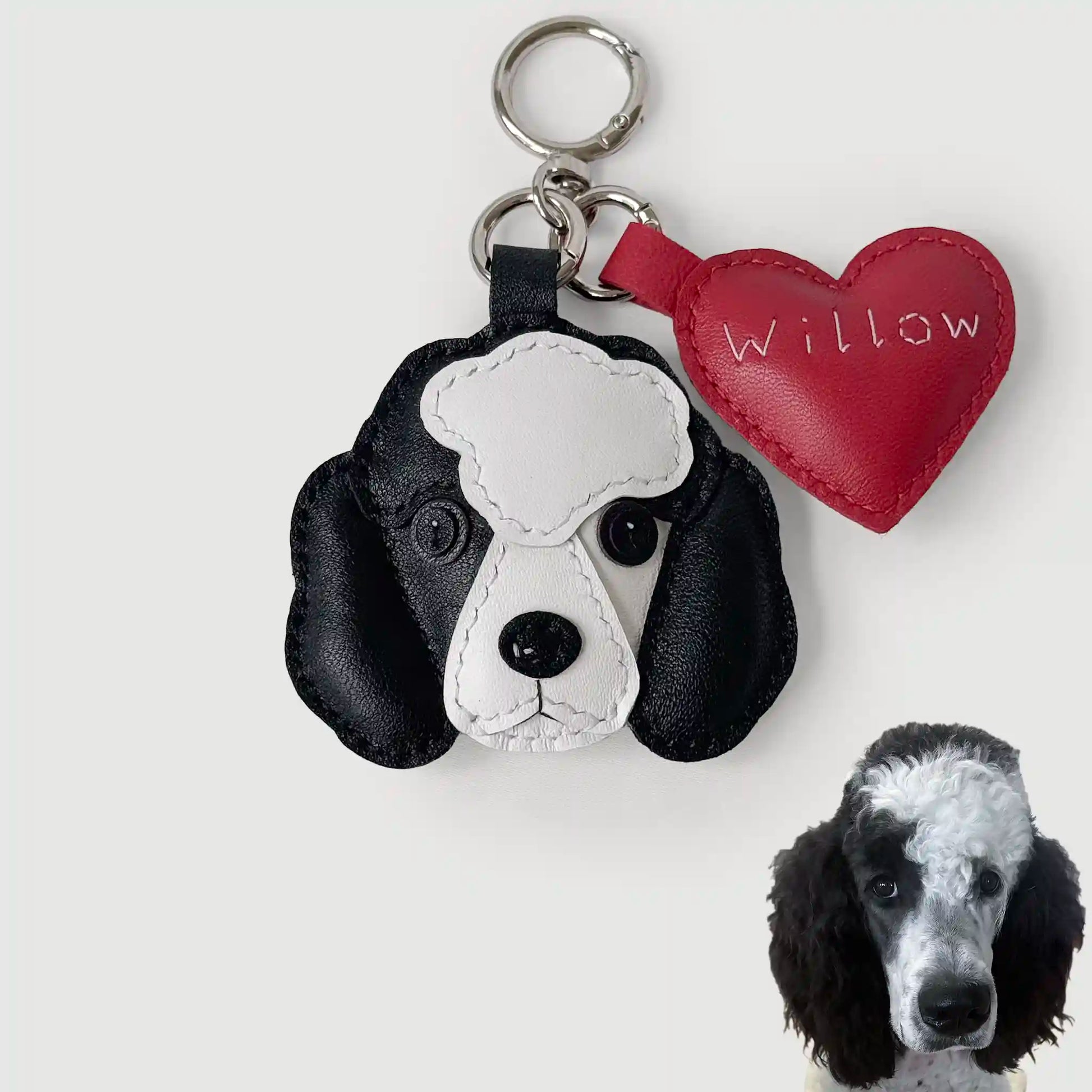 Custom Handmade Leather Pet Charm - Waggy Waggy