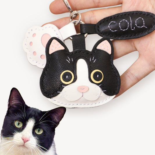 Custom Handmade Leather Pet Charm - Waggy Waggy