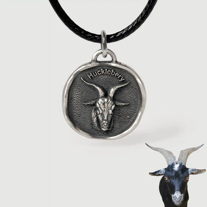 Custom Sterling Silver Pet Portrait Pendant