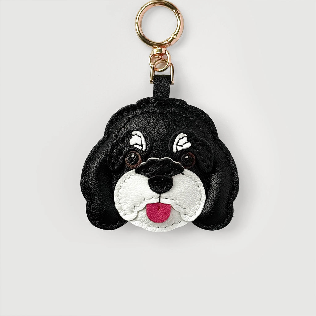 Pawsonalized Leather Doodle Dog Charm