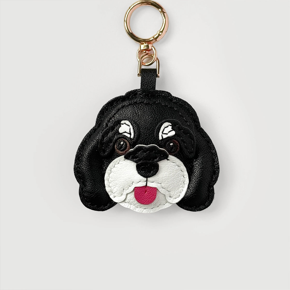 Pawsonalized Leather Doodle Dog Charm