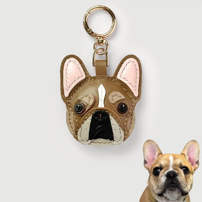 Custom Color Handmade Leather French Bulldog Charm