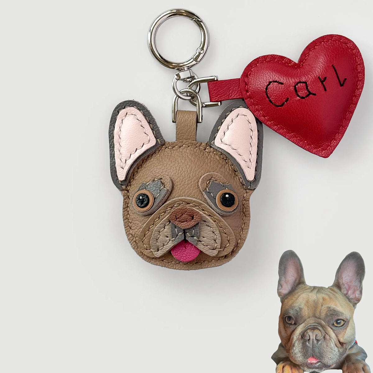Pawsonalized Leather French Bulldog Charm