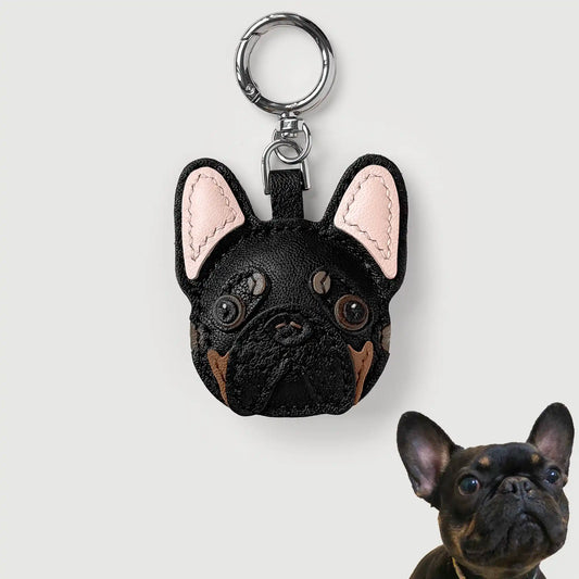 Custom Color Handmade Leather French Bulldog Charm