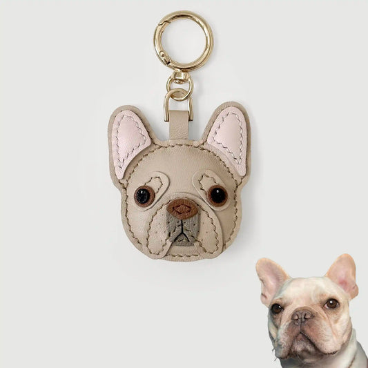 Custom Color Handmade Leather French Bulldog Charm