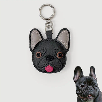Custom Color Handmade Leather French Bulldog Charm