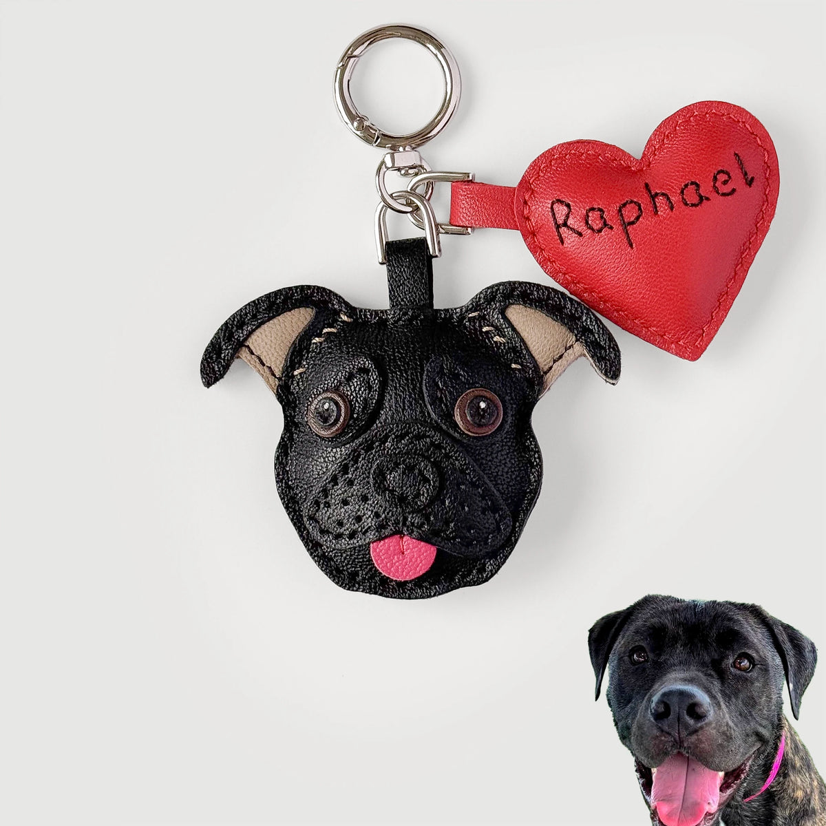 Pawsonalized Leather Pit Bull Charm