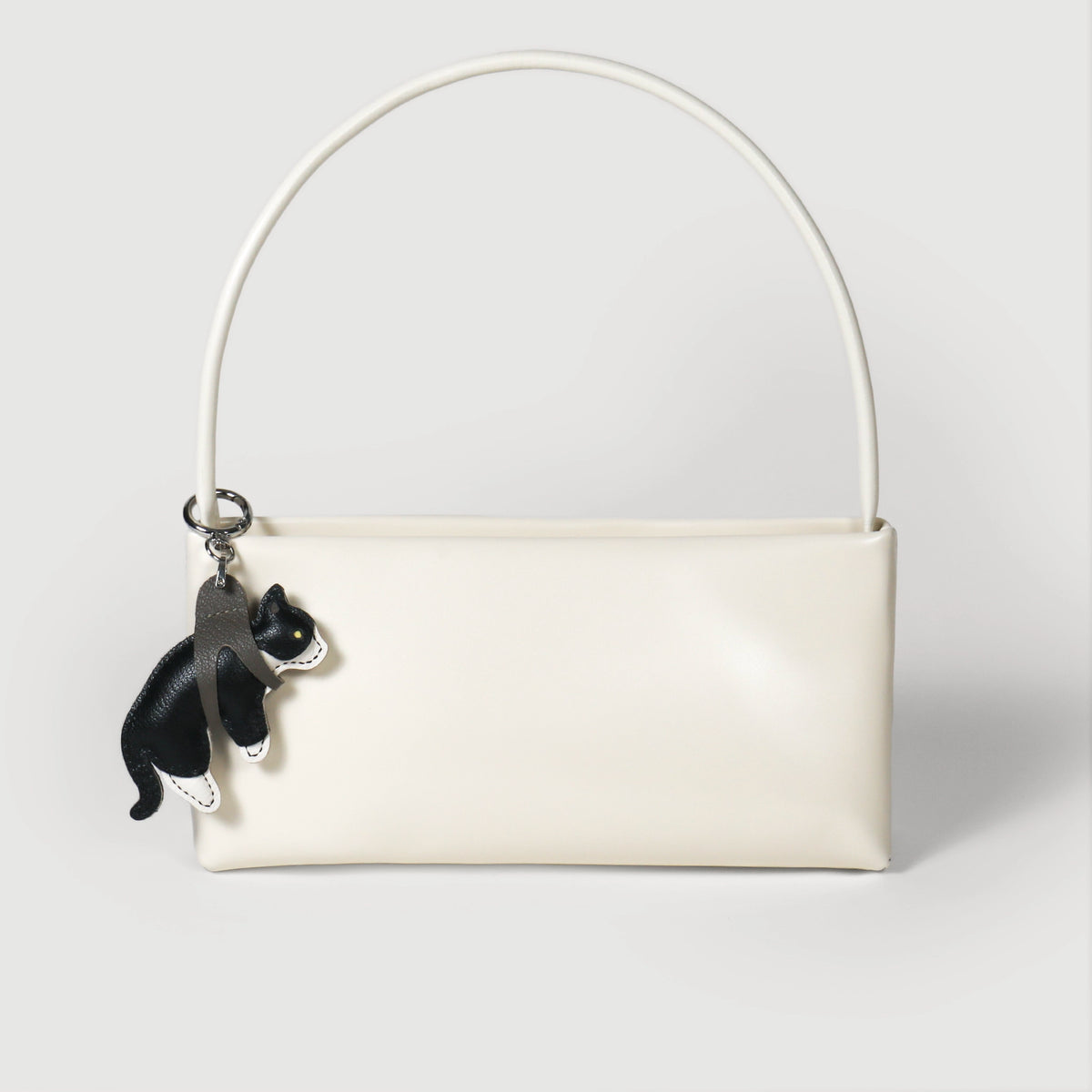 Leather Lifted Cat Charm