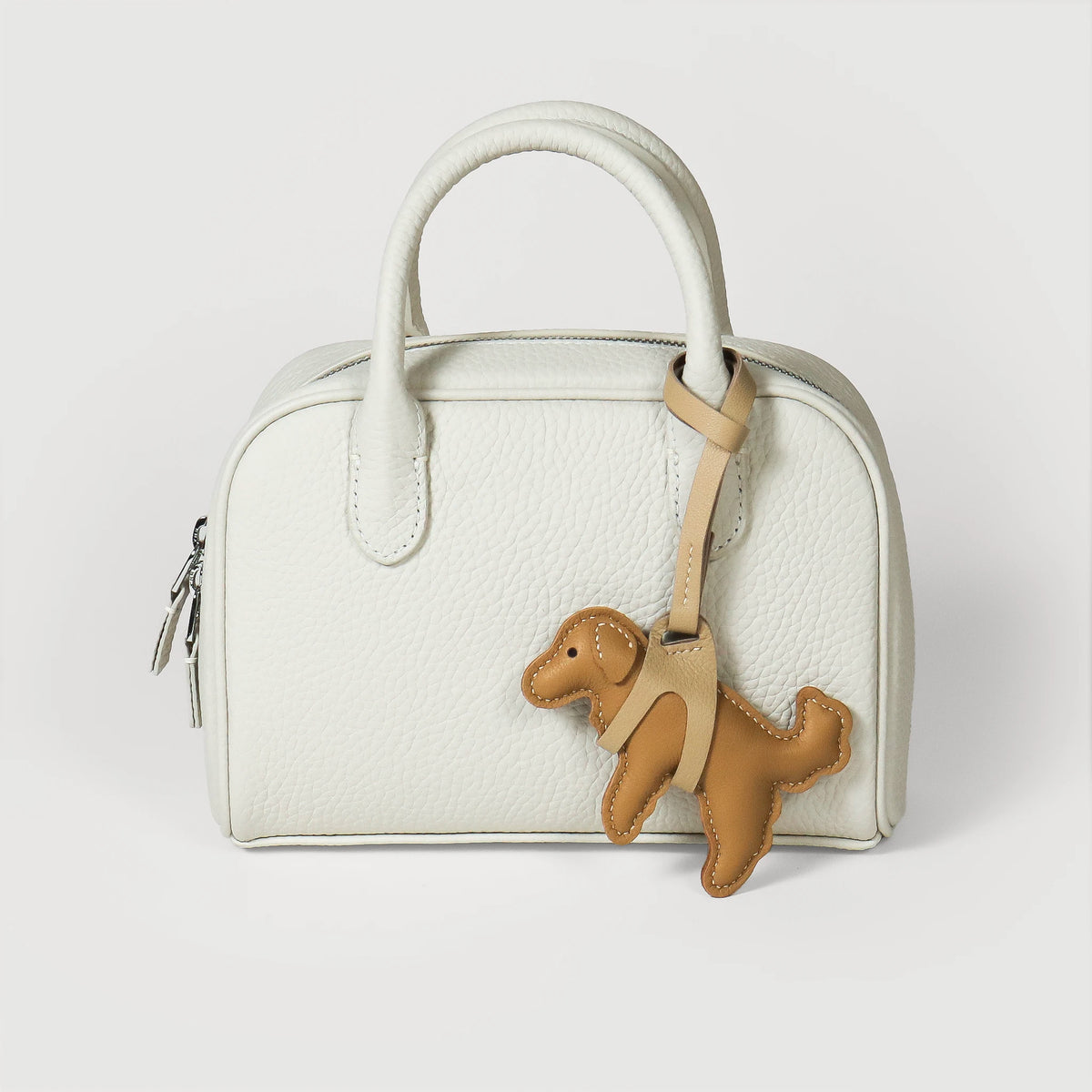 Leather Lifted Golden Retriever Charm