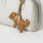 Leather Lifted Golden Retriever Charm