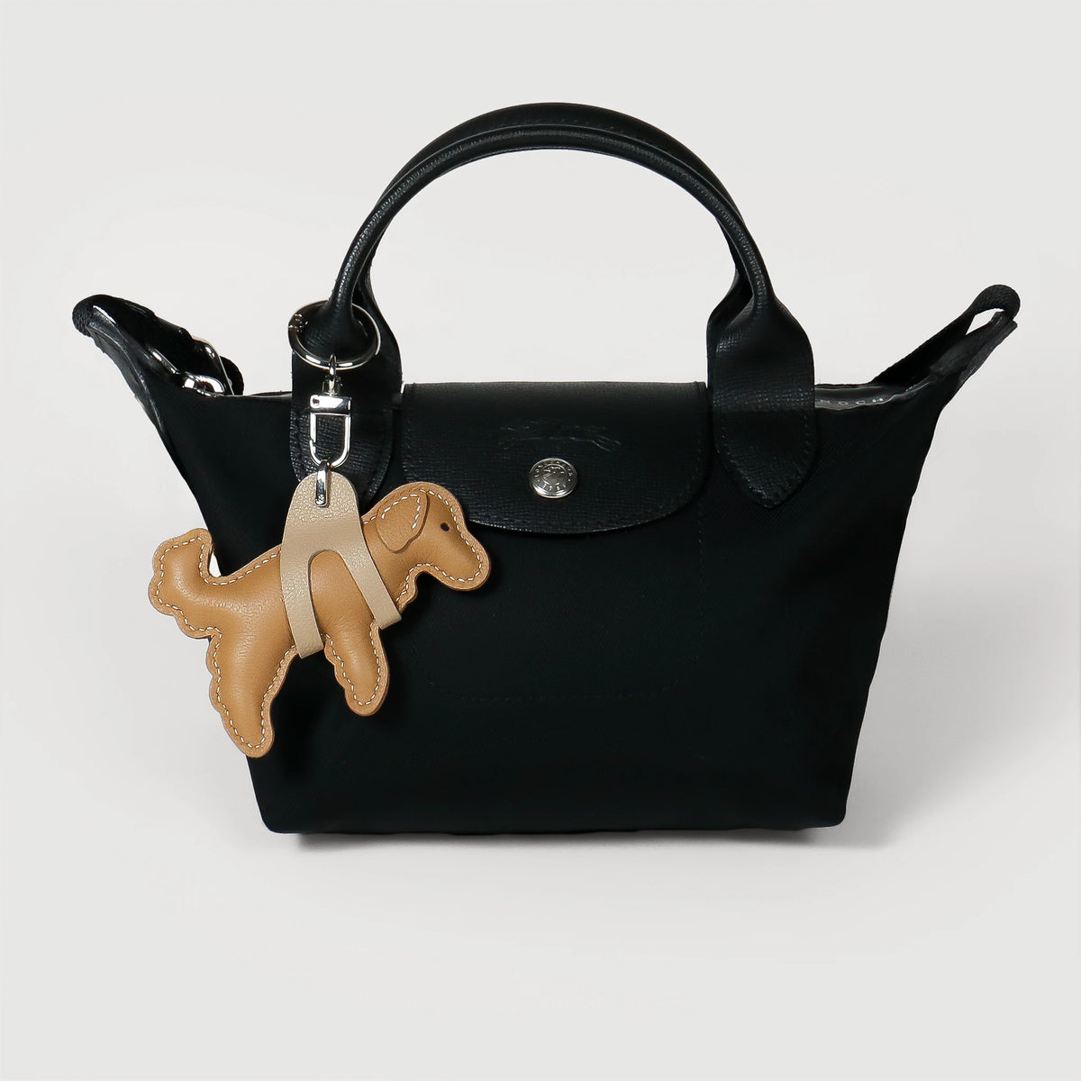 Leather Lifted Golden Retriever Charm