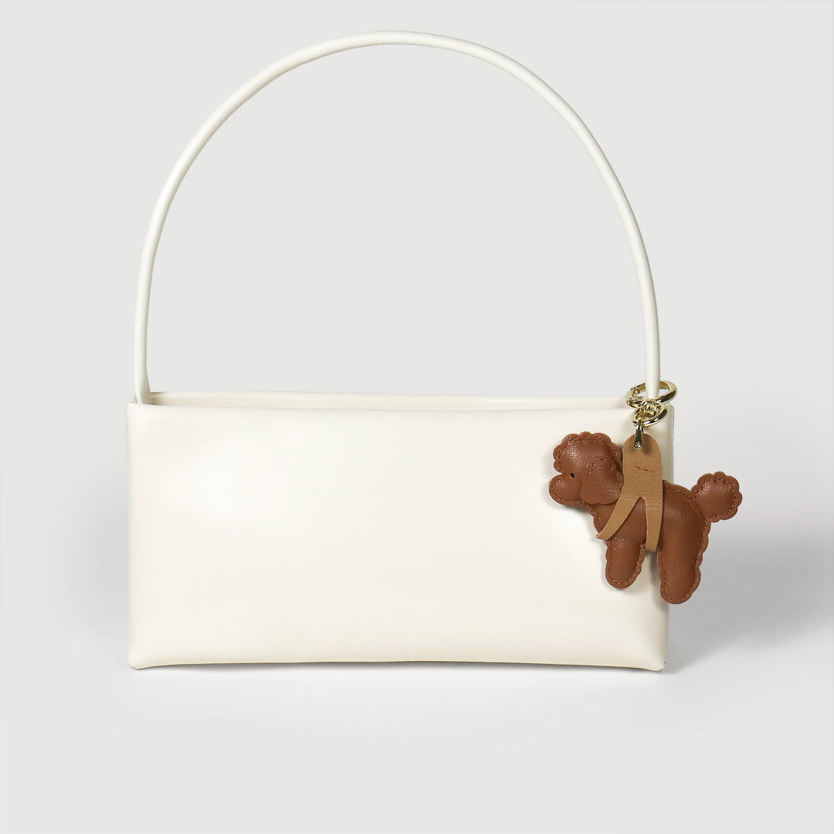 Leather Lifted Poodle Charm