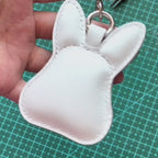 Pawsonalized Leather Upright-Eared Rabbit Charm
